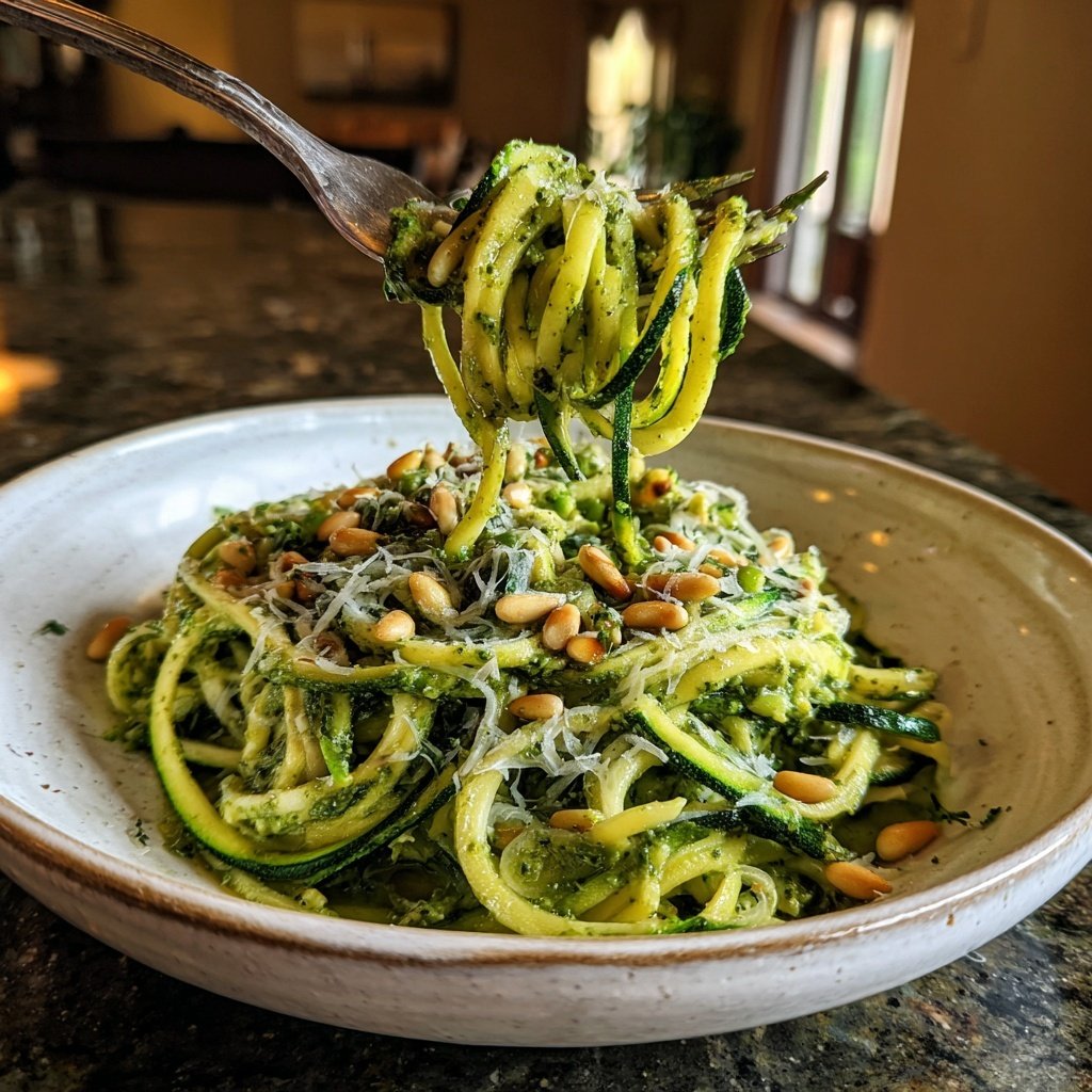 Zucchini Noodles with Pesto