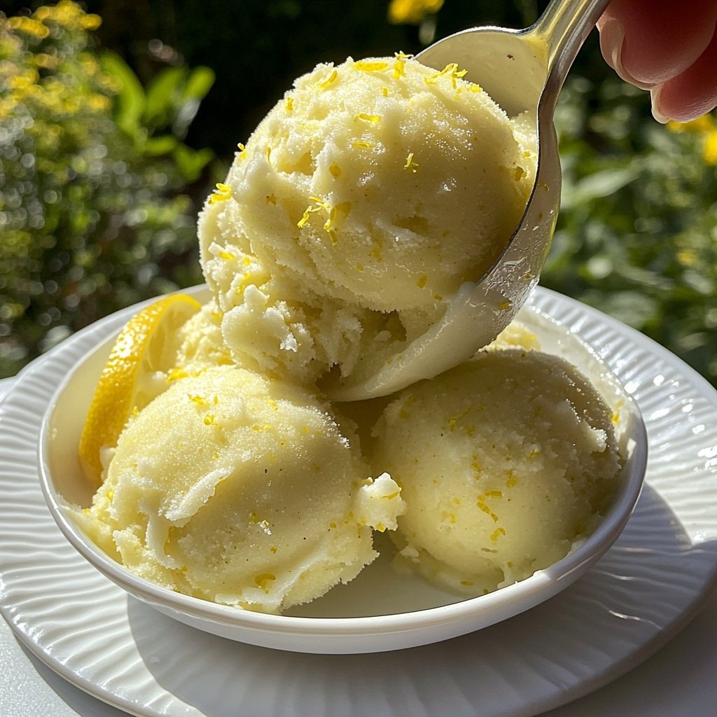 Meyer Lemon Sorbet Delight