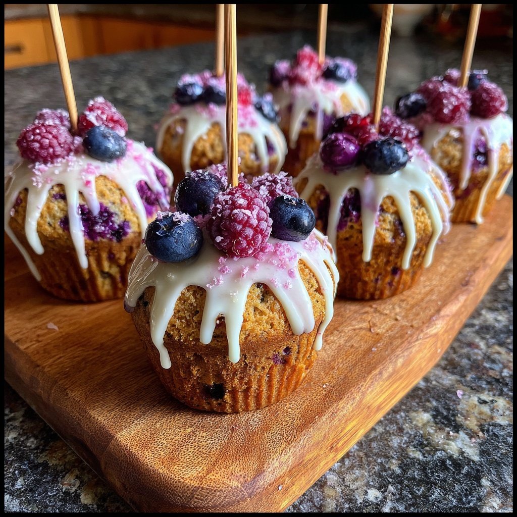 Forest Berry Cupcake Pops