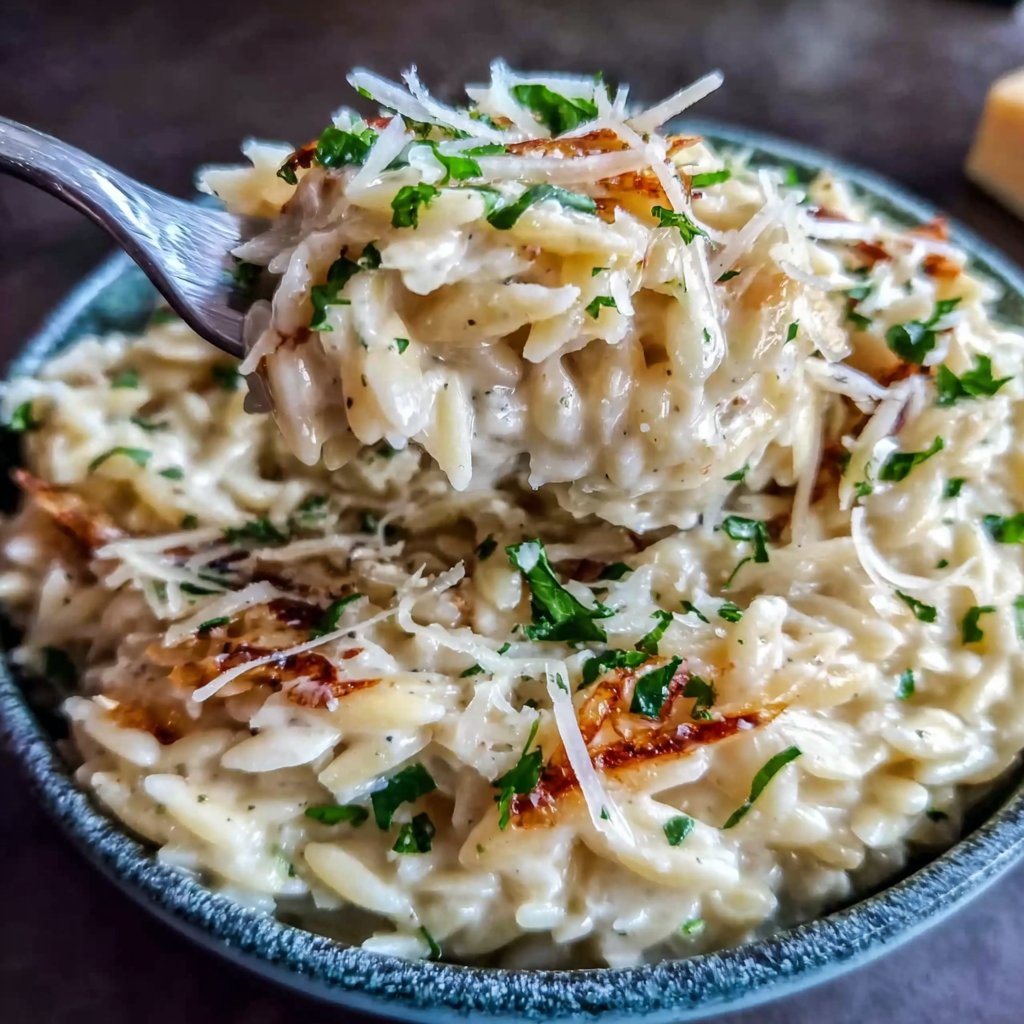 Creamy Lemon Parmesan Orzo