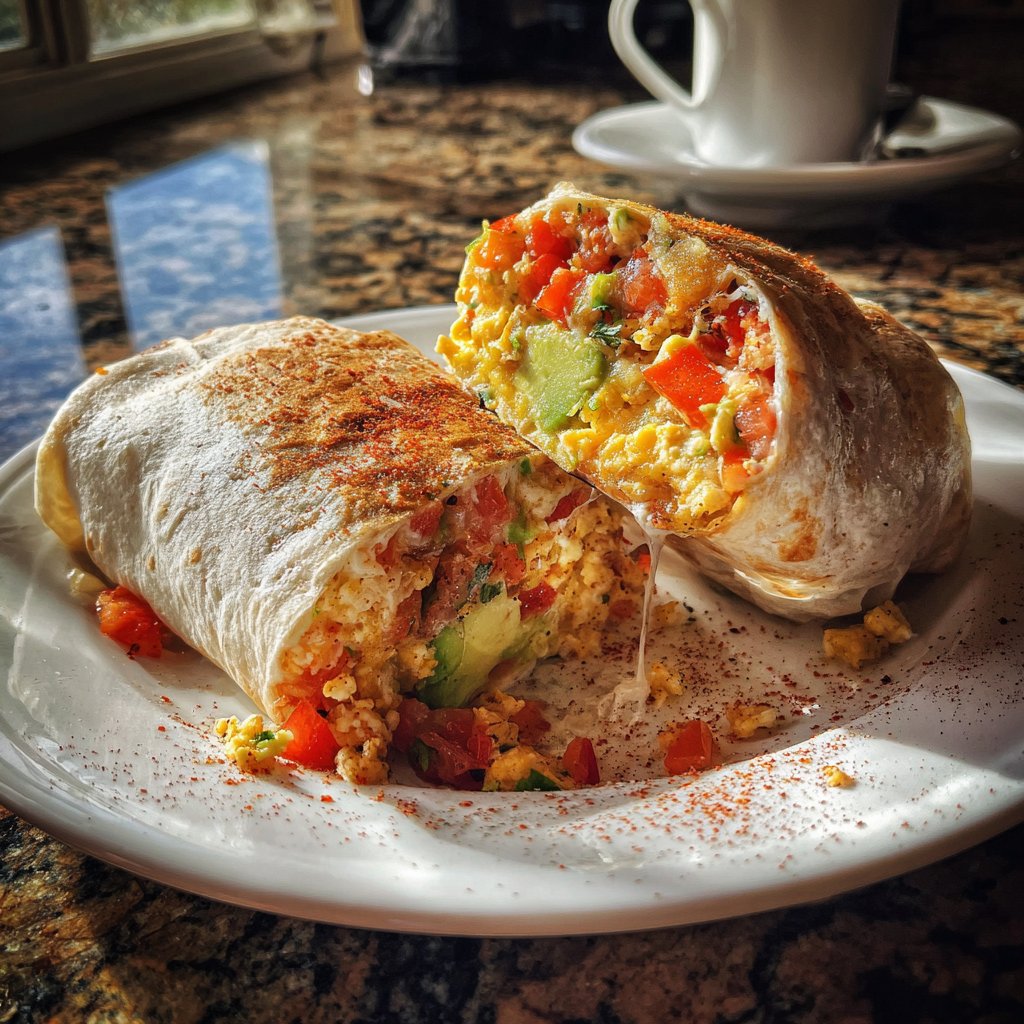 Savory Cottage Cheese Breakfast Burritos
