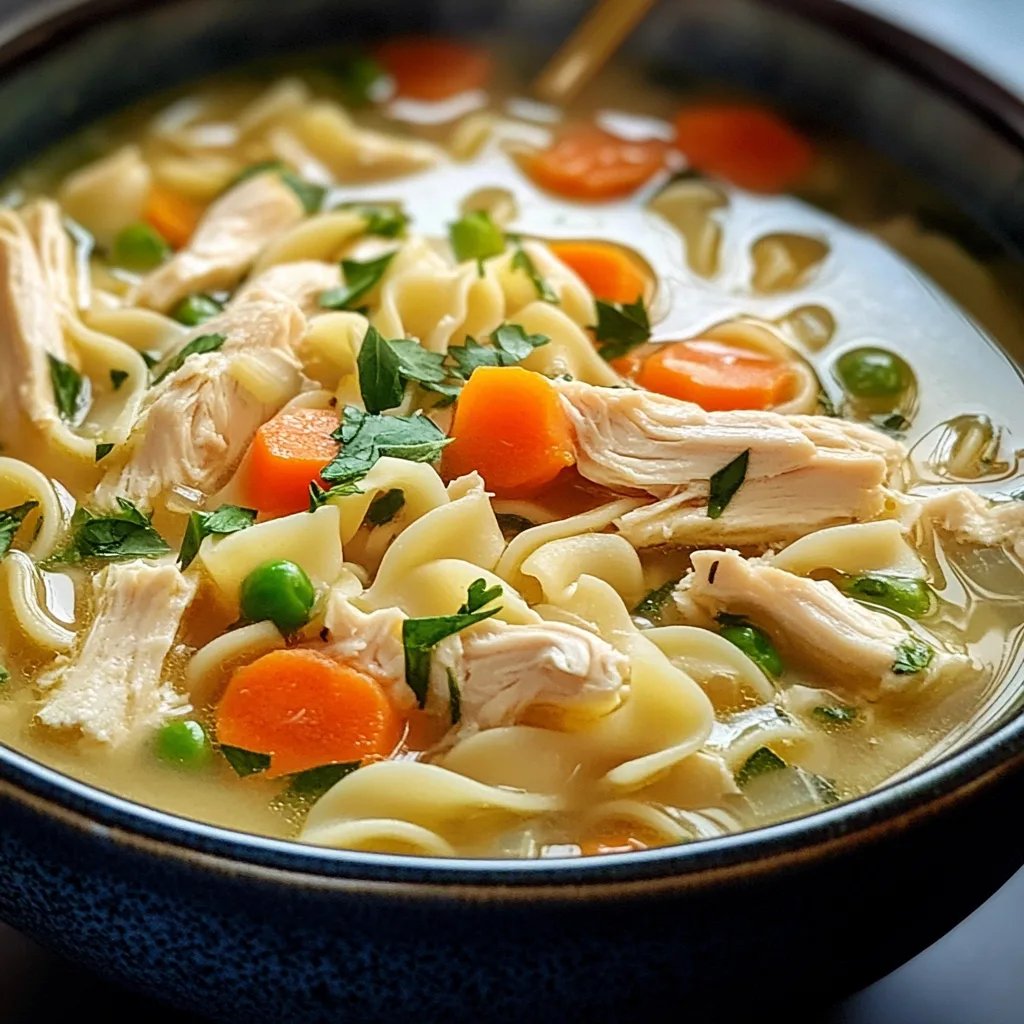 Easy Creamy Chicken Noodle Soup
