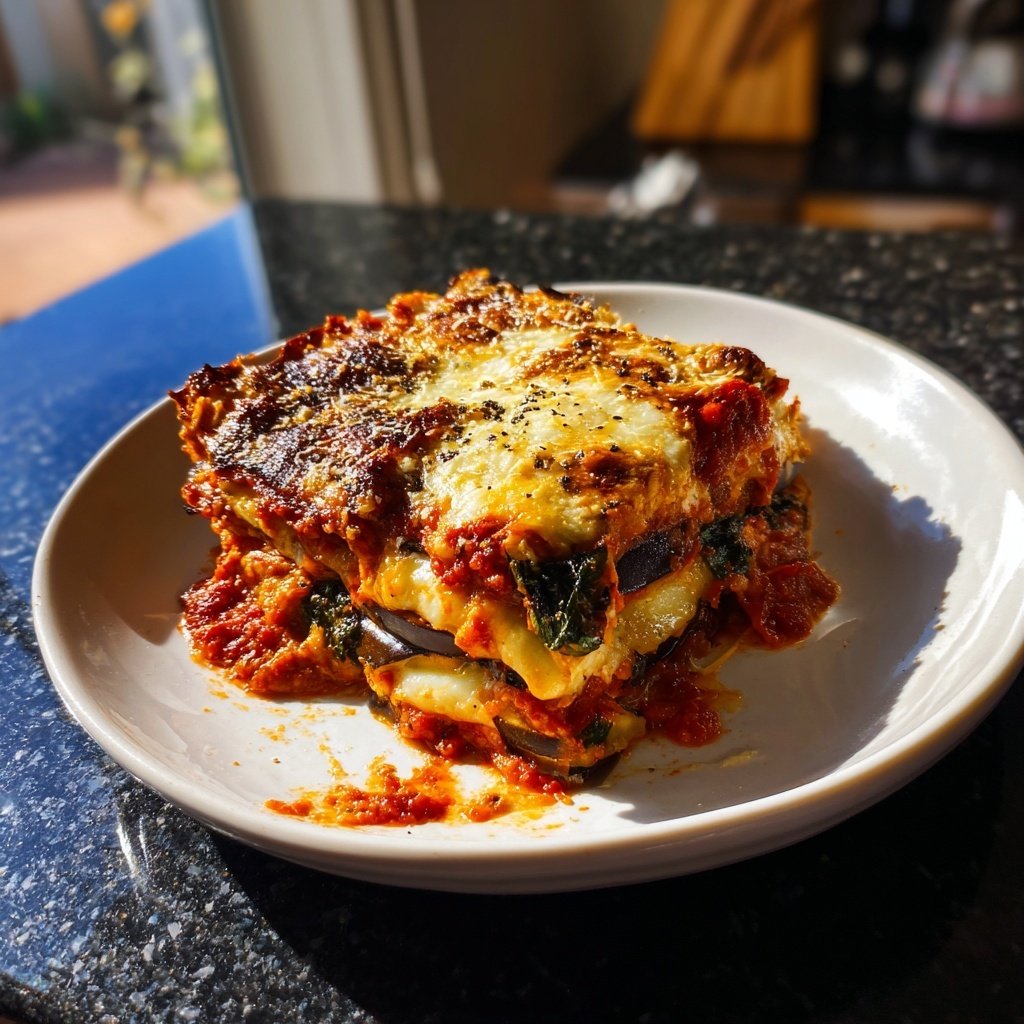 Speedy Eggplant Parmesan Bake