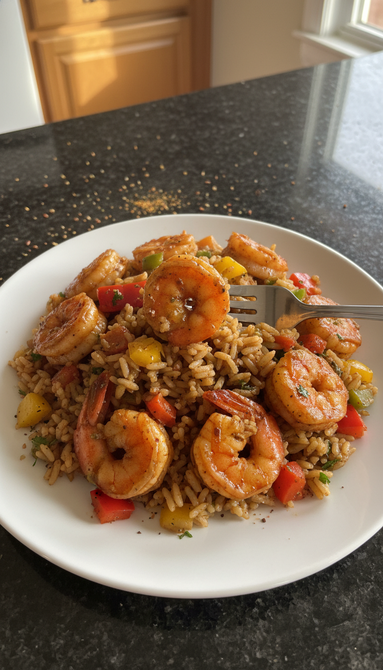Creole Cajun Shrimp and Rice