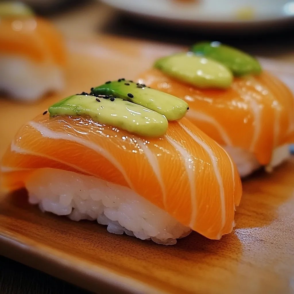 Tasty Smoked Salmon Nigiri