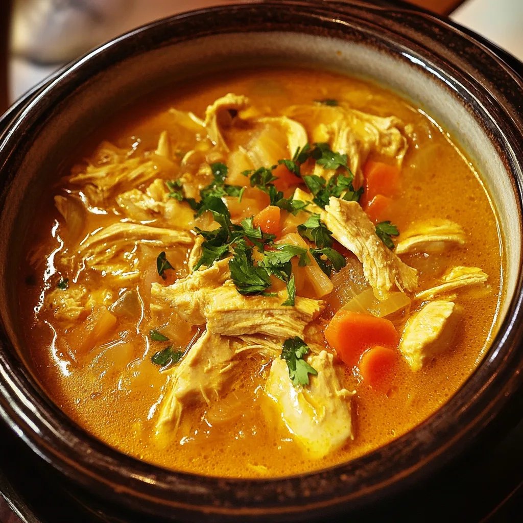 Saffron Chicken Noodle Soup