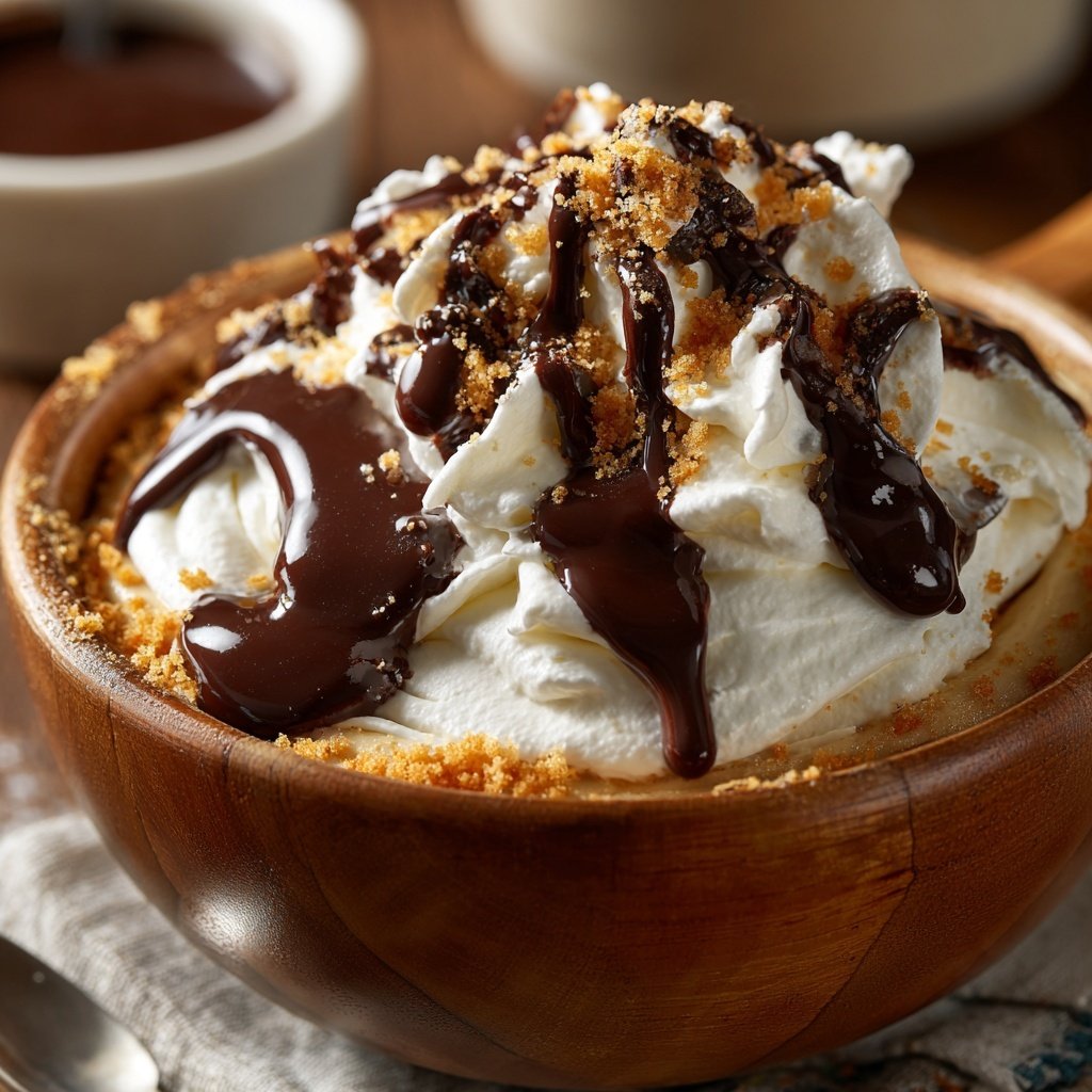 Whipped Cream Chocolate Fondue