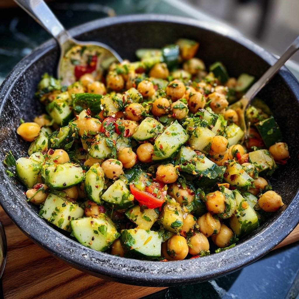 Chickpea and Cucumber Salad