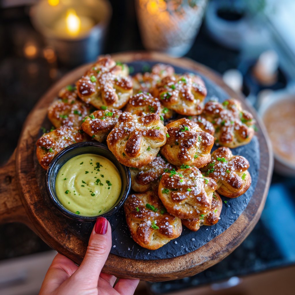Shamrock Pretzel Bites