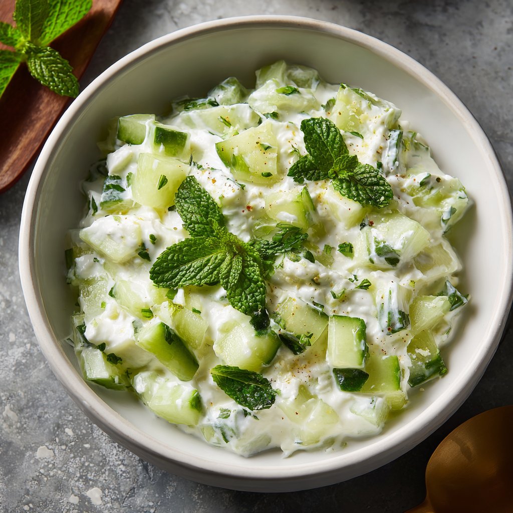 Crunchy Cucumber Yogurt Raita