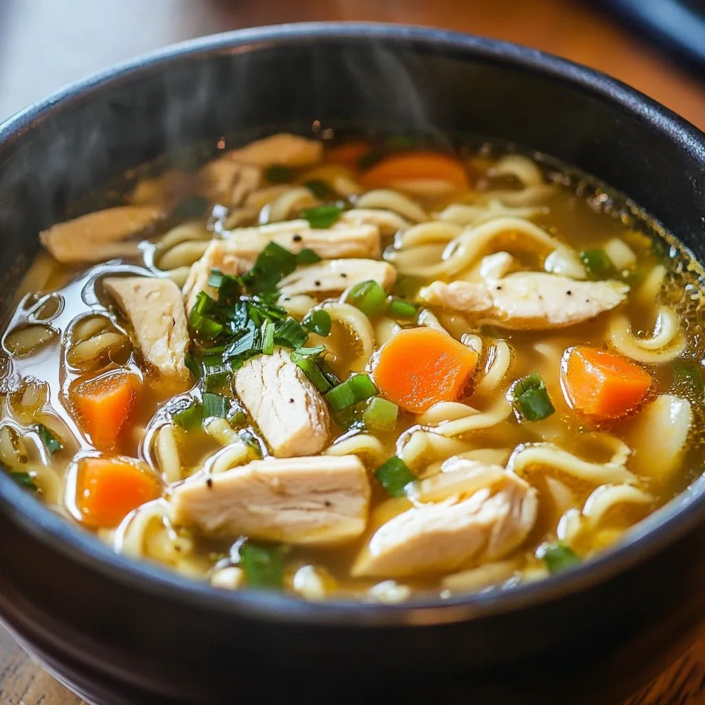 Chicken Noodle Soup with Egg Noodles