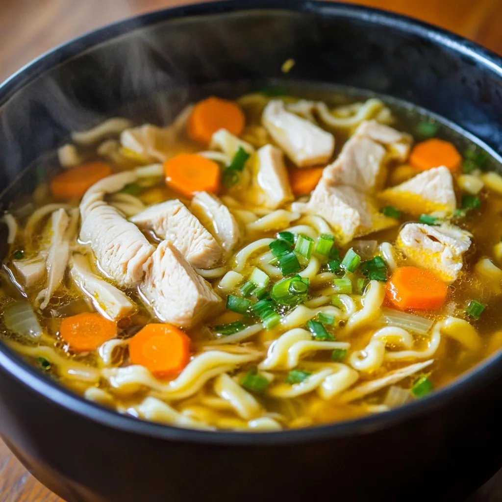 Chicken Noodle Soup with Egg Noodles