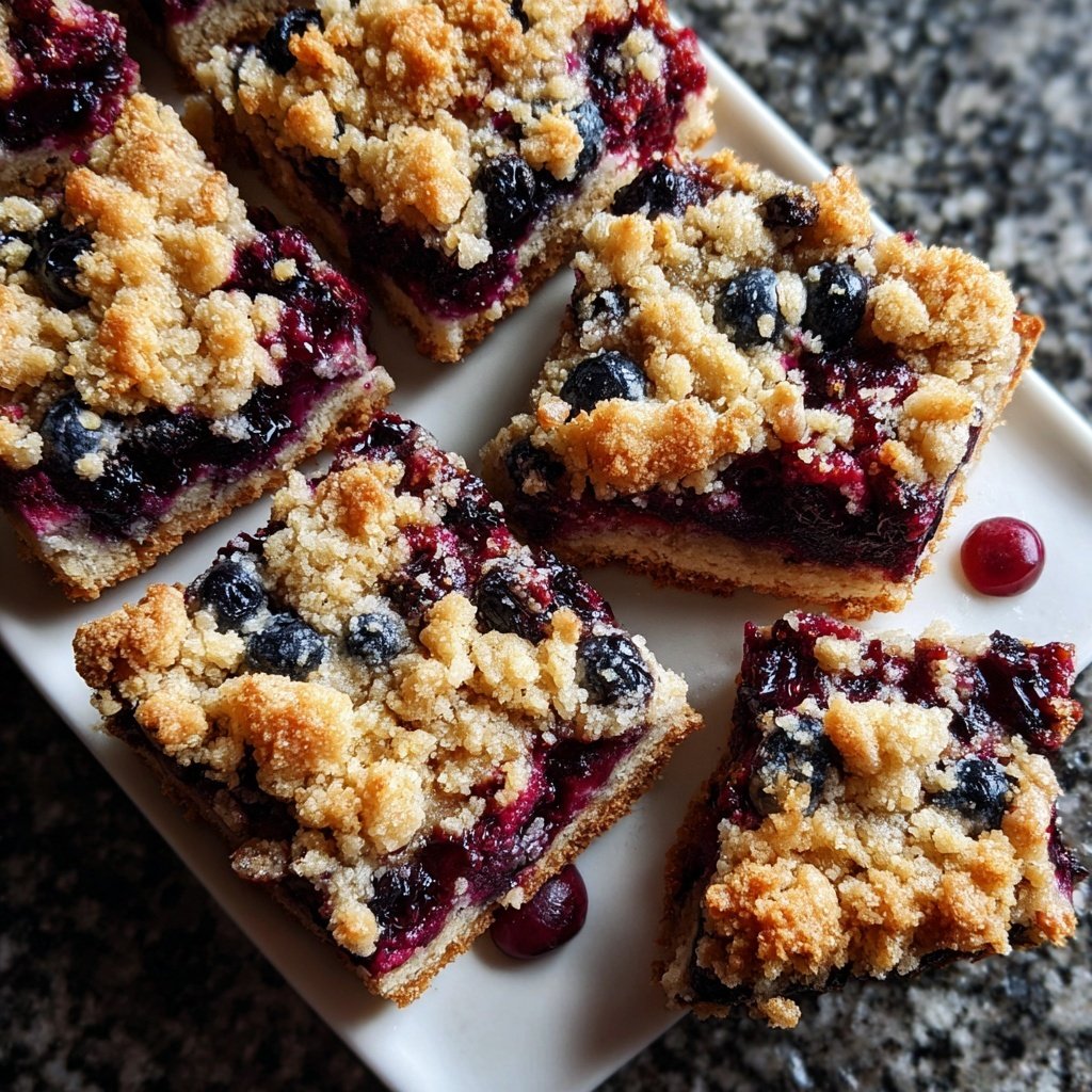 Sour Cream Berry Crumble Bars