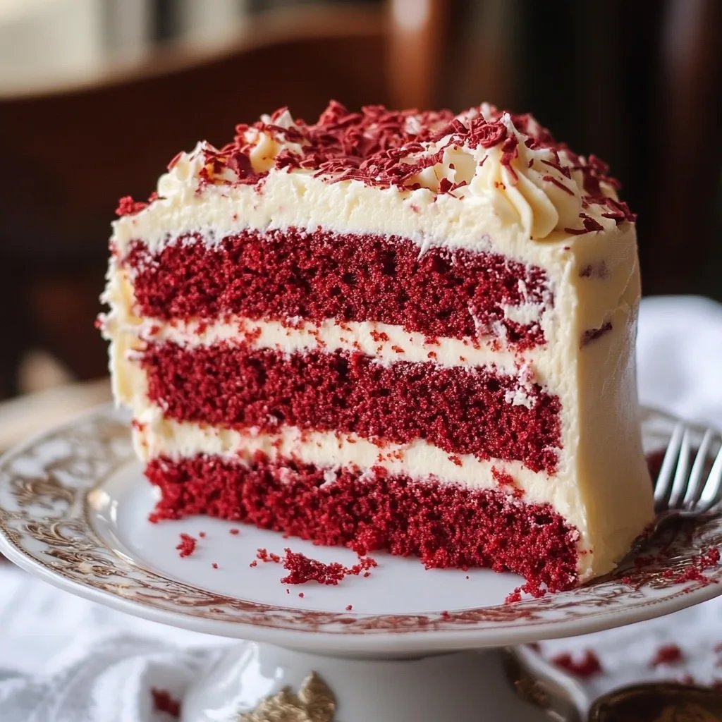 Red Velvet Birthday Cake with Cream Cheese Frosting