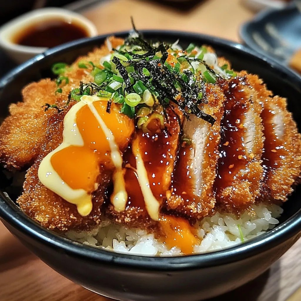 Japanese Katsu Bowls with Tonkatsu Sauce