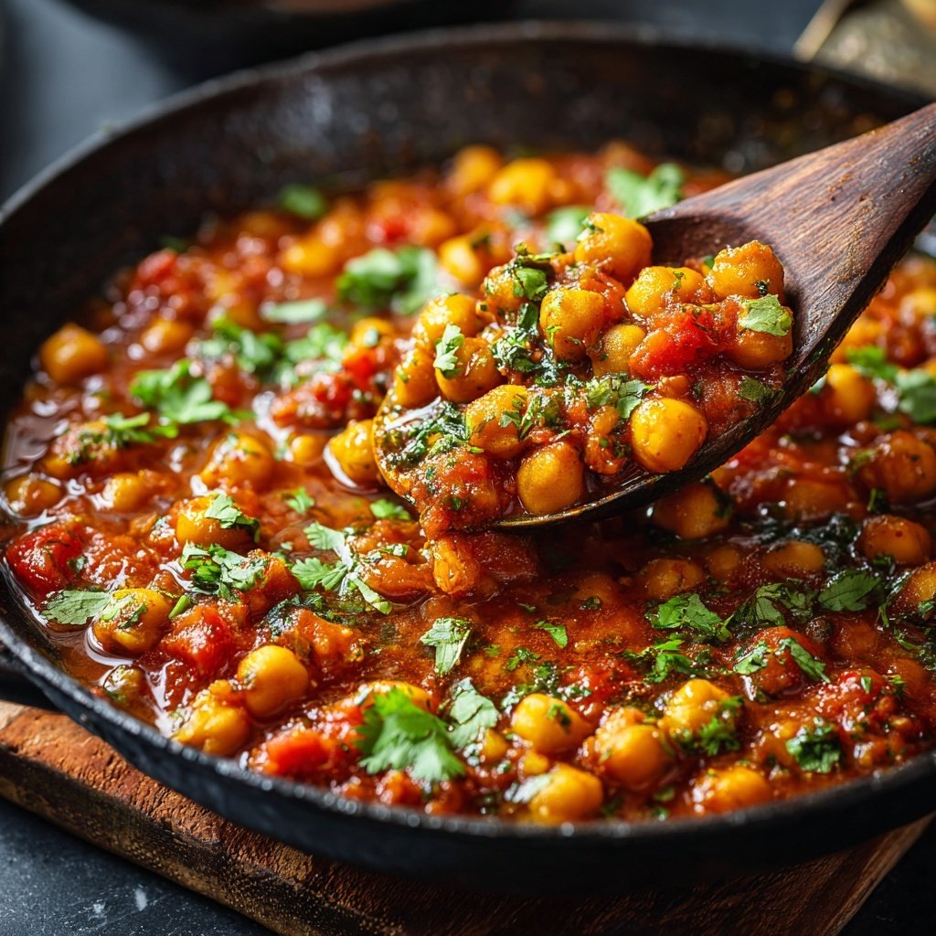 Quick Chana Masala Chickpea Curry