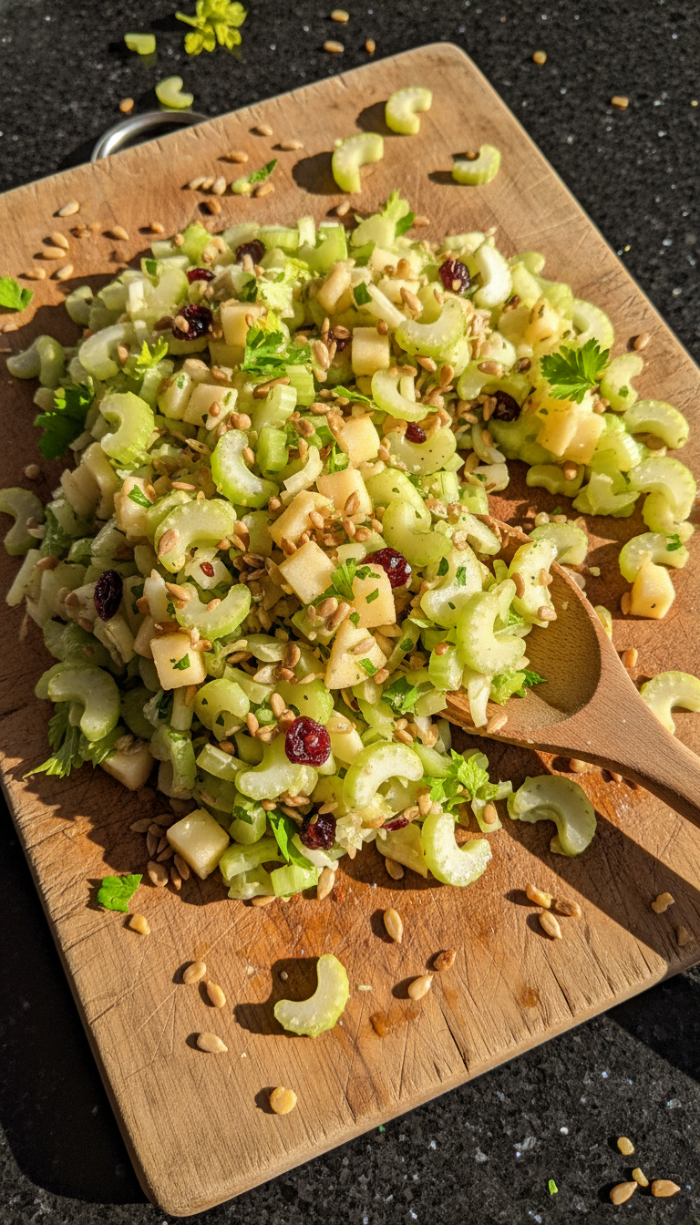 Celery and Sunflower Seed Salad