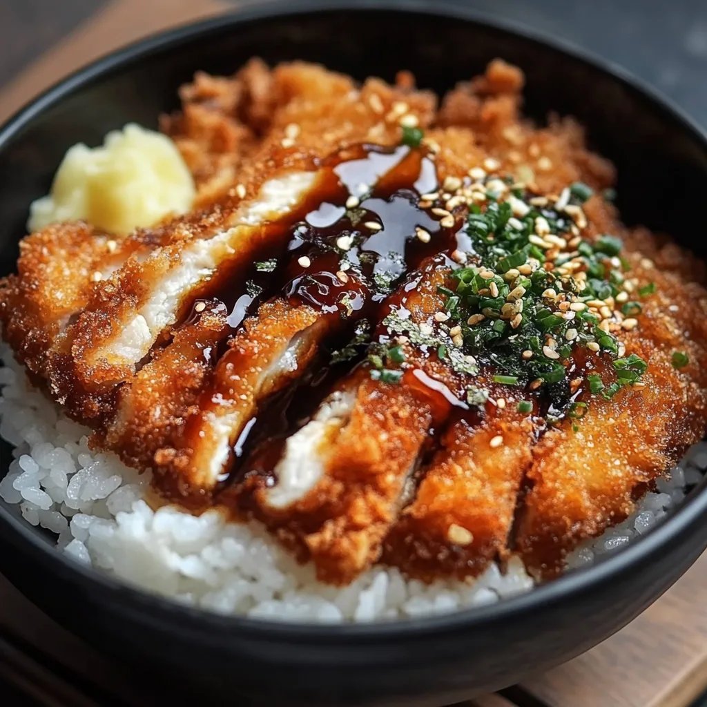 Crispy Japanese Katsu Bowls w/ Tonkatsu Sauce