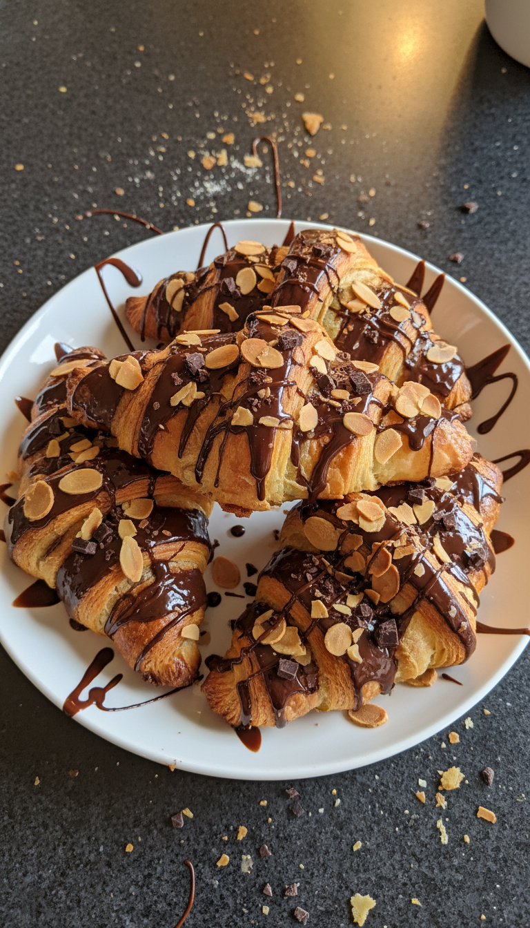 Chocolate Almond Croissant Delights