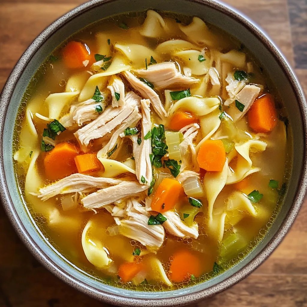 Homemade Chicken Noodle Soup in 30 Minutes
