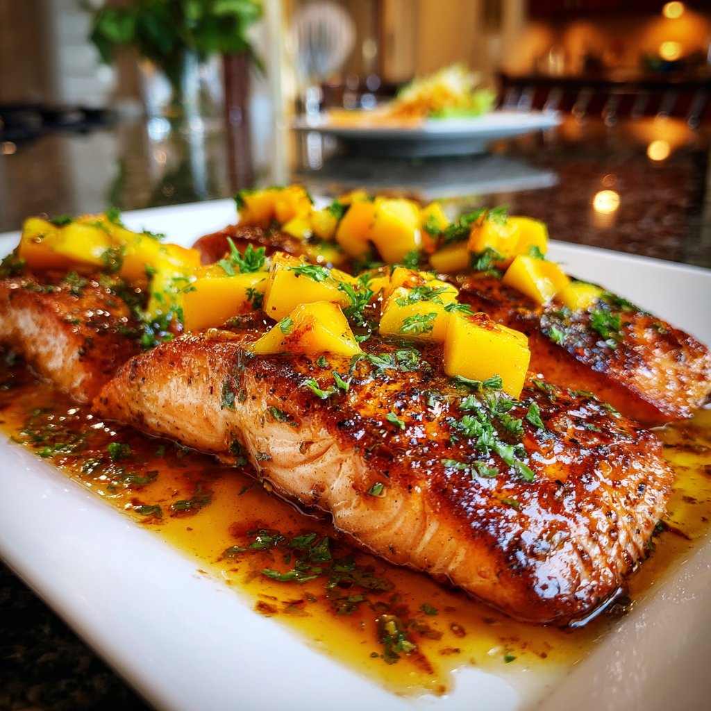 Mango Glazed Salmon Delight